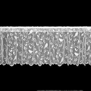 Bristol Garden White Lace Window Valance by Heritage Lace